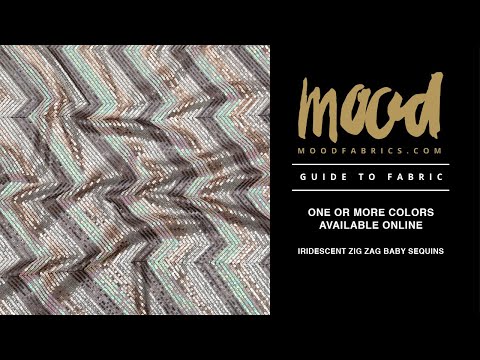 Mood Fabrics Zig Zag Baby Sequins