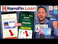 New KarroFin Loan App For Low Cibil How To Get Loan With Low Cibil 2026 Aadhar Loan Today