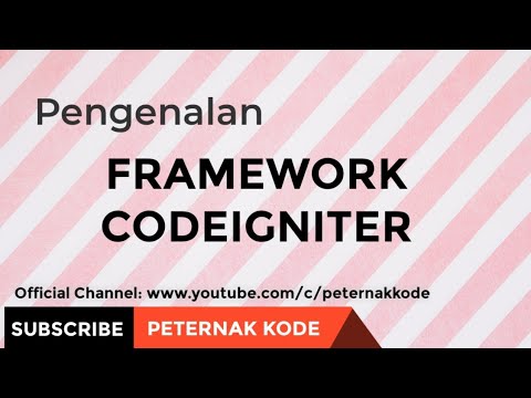 🔥 Pengenalan Framework Codeigniter 3 Video