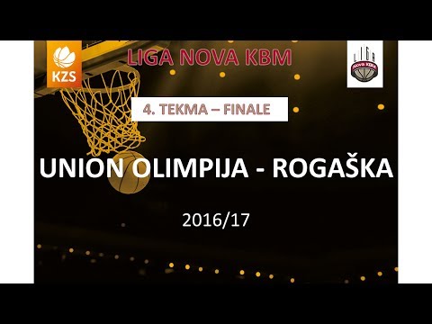 Union Olimpija : Rogaška - 4. tekma, finale - Liga Nova KBM - Sezona 2016/17