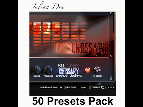 Emissary STL Tone Ignite Amps 50 Presets Pack Demo  // FREE VST  - Tube Amplifier Emulation Cab Sim