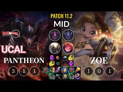 KT Ucal Pantheon vs Zoe Mid - KR Patch 11.2