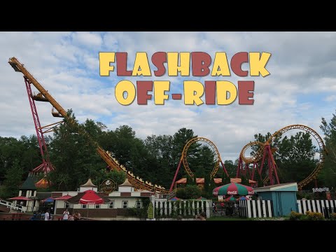Off-ride footage of a Flashback train