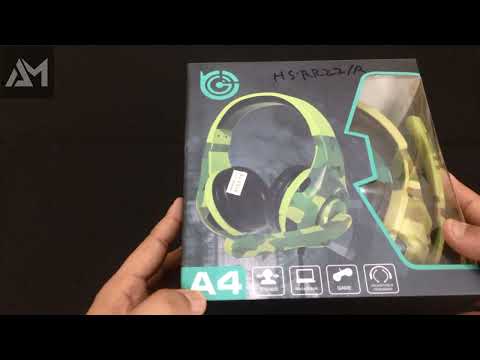 Tucci A4 gaming headphones with microphone - Unboxing & Review - AM MOBILE & ACCESSORIES