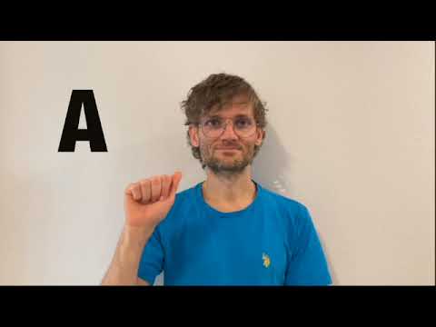アルファベット（指文字）A