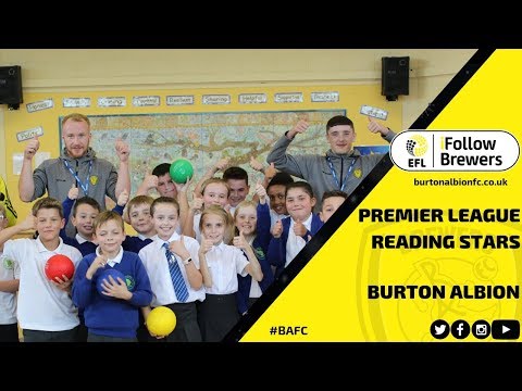 PREMIER LEAGUE READING STARS | Burton Albion first teamers in the community