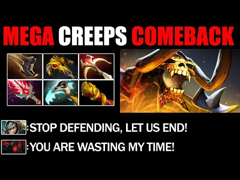 Stygian Desolator Clinkz Defend Mega Creeps - Crazy Comeback Immortal Rank Dota 2