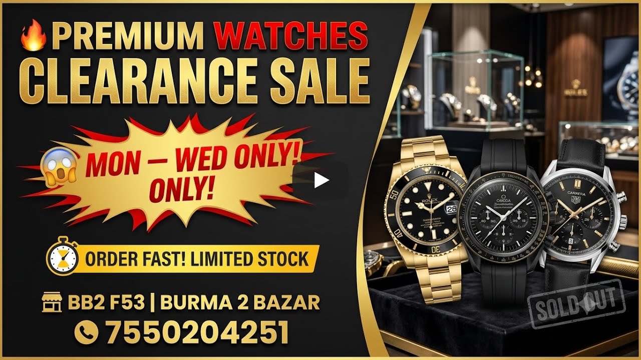 ⌚🔥 Premium Watches Clearance Offer Sale💯😱 | Mon–Wed Only! ⏳