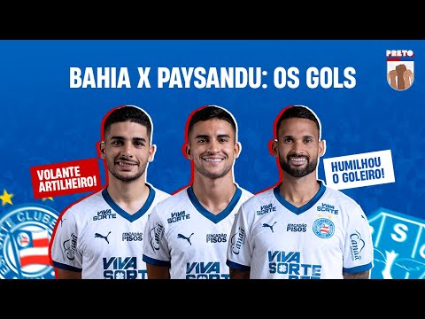 GOLS - BAHIA 4 X 0 PAYSANDU - ESQUADRÃO NAS OITAVAS DA COPA DO BRASIL COM GOLEADA NA FONTE NOVA