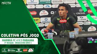 Coletiva pós jogo - Danielzinho e Moisés Egert - MFC 4 x 2 Itabaiana - Série C - 5ª Rodada