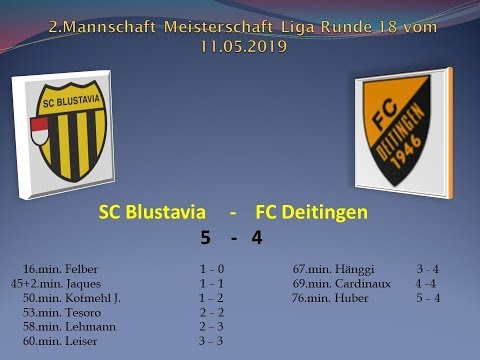 2.Mannschaft 4.Liga Meisterschaftsspiel SC Blustavia - FC Deitingen