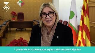 Missatge institucional de l'alcaldessa, Mercè Esteve, de Nadal 2025-2026