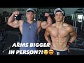 MEETING & POSING WITH DEVIN BERNARDO (KILLER PUSH WORKOUT)