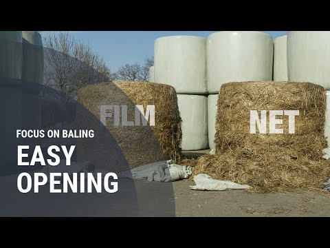 KUHN – FOCUS ON BALING // Opening round silage bales: net versus film