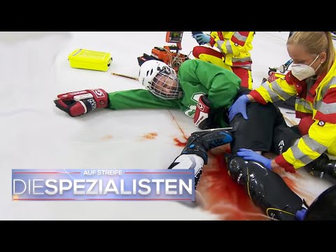 Ice skate in leg! Mysterious accident during ice hockey training | The Specialists | SAT.1