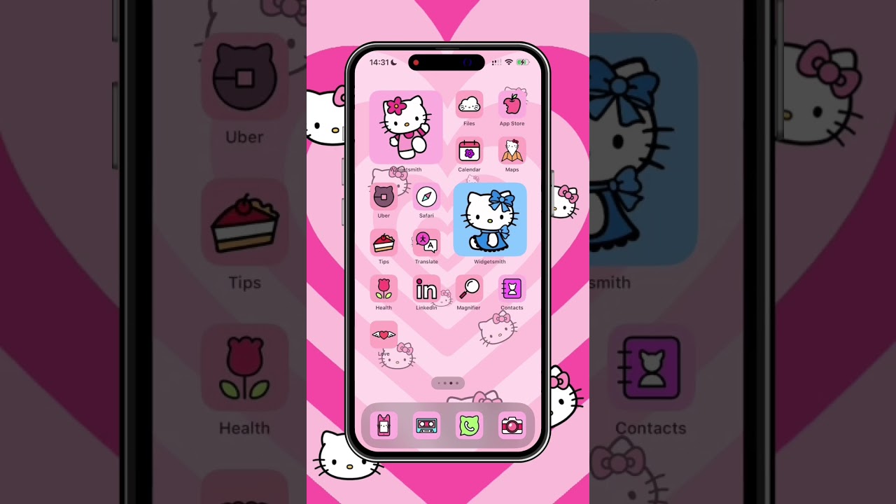 Cool Hello Kitty App Icons for iPhone - Cute App Icons