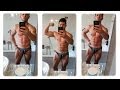Teen Body Update - Muscle flexing in the bathroom