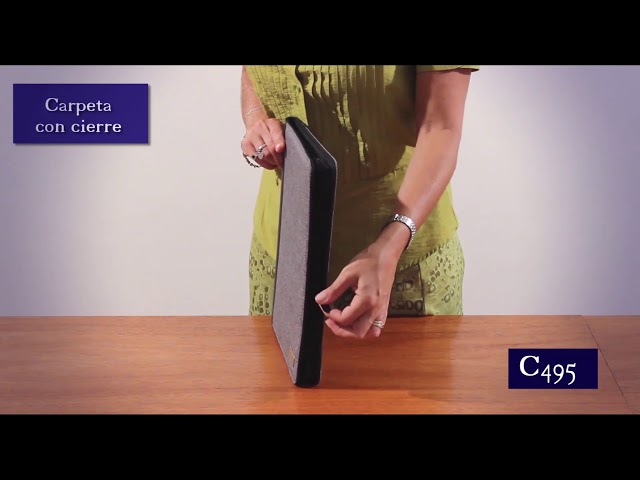 Vídeo relacionado con Carpeta de Conferencias Cuero A4 Portadocumento con Cremallera y Calculadora, Organiza Documentos/Tarjetas, Bolsillo de Tableta, Portafolio Archivador Anillas, Asas Magnéticas 34 x 25 cm - Negro