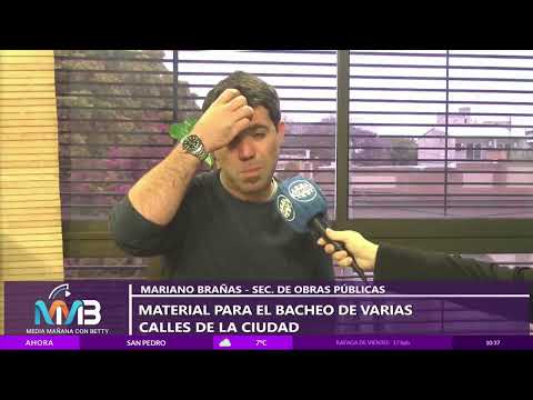 Gestionan materiales para bacheo de calles