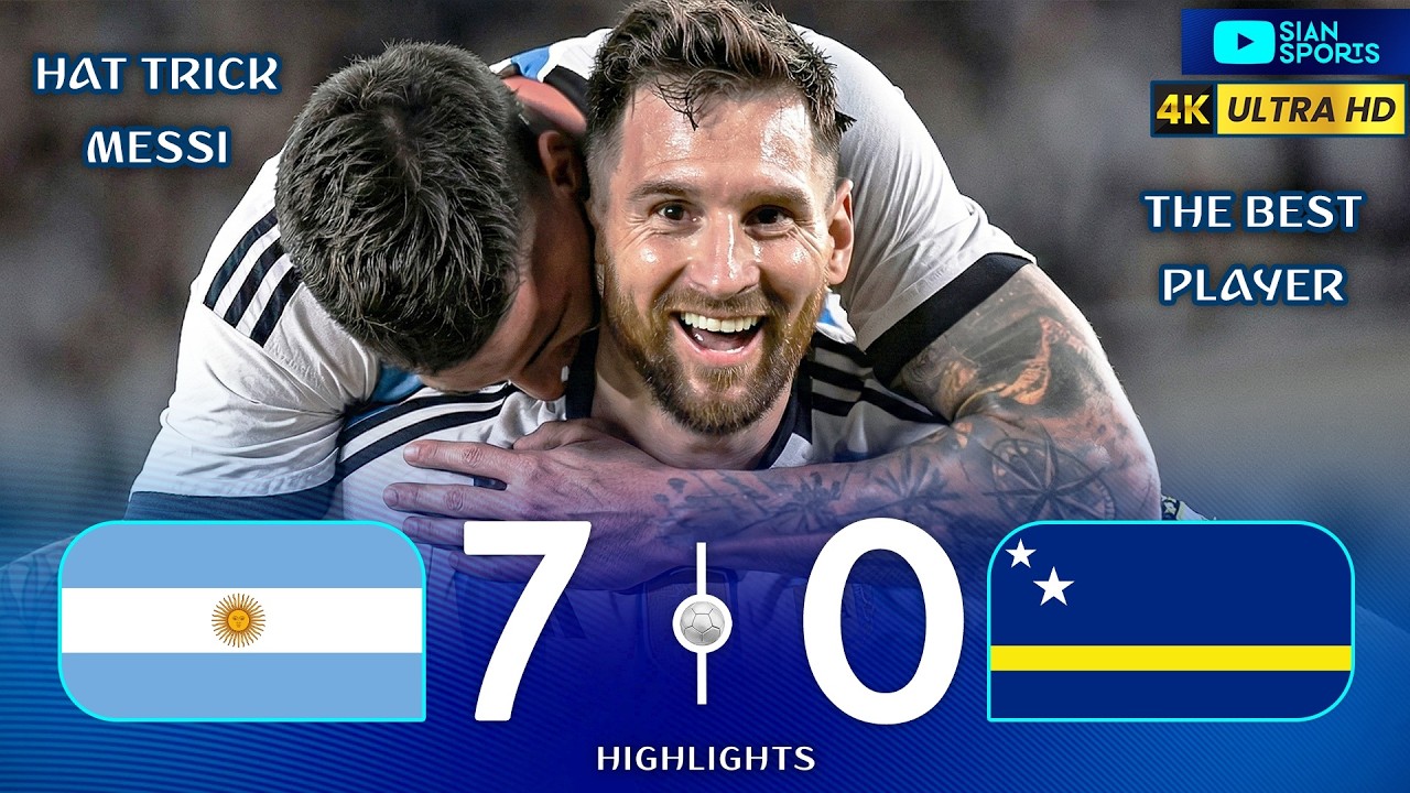 THE BEST IN THE WORLD MESSI REACHES 100 GOALS FOR ARGENTINA AND SCORED HAT-TRICK ON A HISTORIC NIGHT