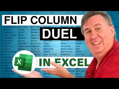Excel - Reverse A Column In Excel - With Mike Girvin - Duel 196 - Episode 2446