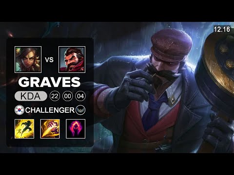 Graves vs Nidalee Jungle - KR Grandmaster - Patch 12.16 Season 12