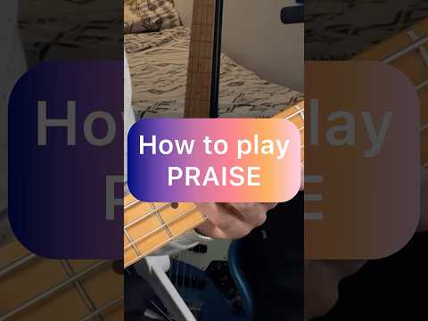 How to play PRAISE 🎸 #elevationworship #praise #tutorial #bass