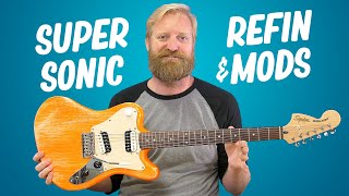 Video thumbnail for I Finally re-Finished my Squier Super Sonic + 10 total pickup settings & a kill switch by 60 Cycle Hum