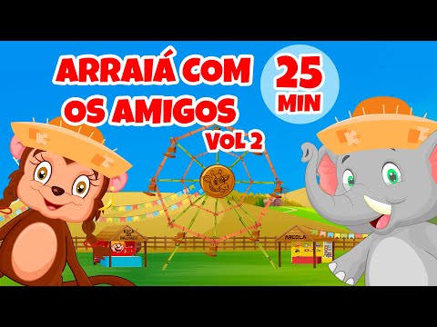 Arraiá com os Amigos vol 2 - Giramille 25 min | Desenho Animado Musical