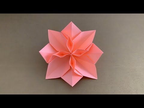ORIGAMI FLOWER TUTORIAL