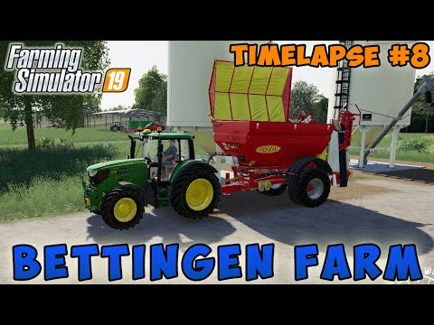 Farming simulator 19 | Bettingen Farm | Timelapse #08 | Growing sunflowers, making hay bales