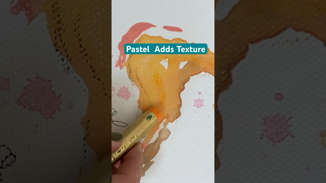 Acrylic abstract painting with pastel on canvas #art #painting