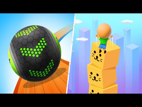 Satisfying Mobile Games 2023 - Going Balls, Cube Surfer, Roof Rails, ASMR Slicing, Ladder Race...