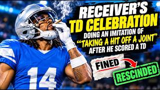 NFL shows signs of "Normalization" by rescinding a players fine for a fake toke in TD celebration!