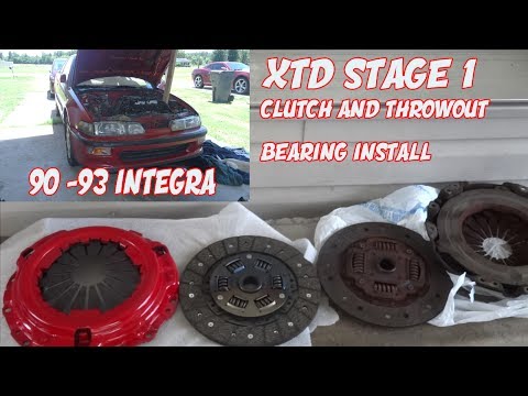 EBAY CLUTCH INSTALL ON 90 - 92 ACURA INTEGRA AND THROW OUT BEARING