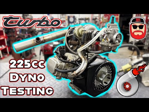 We Turbo Charged a 225cc Mini Bike Engine & Dyno It!!!