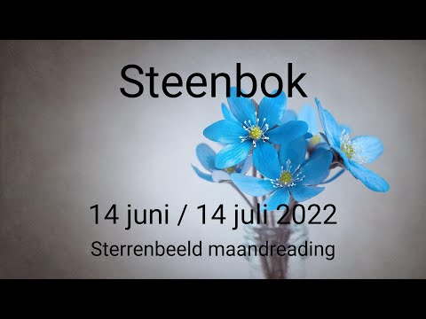 Steenbok 14 juni/14 juli 2022 : 2 personen wijs jij af .Dan pas ruimte voor de ware liefde op je pad