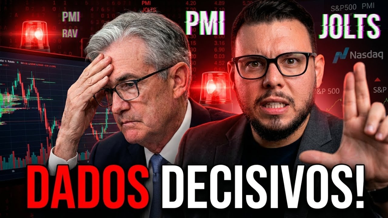 BITCOIN 80K! OFERTAS DE EMPREGO JOLTS E PMI'S AMERICANOS AO VIVO