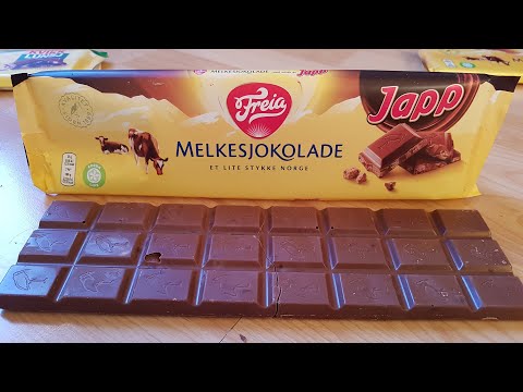 Freia Japp Milk Chocolate With Pieces of Cocoa Fudge