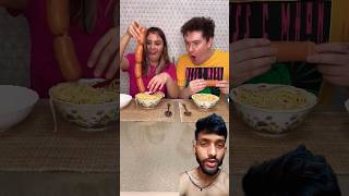 Choose your food challenge 😂many sausages in a plate?🙄 Who has how #shorts Best v