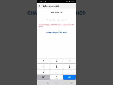 Pattern Instead of Password/PIN on Huawei EMUI 9.1. Change Unlock Method