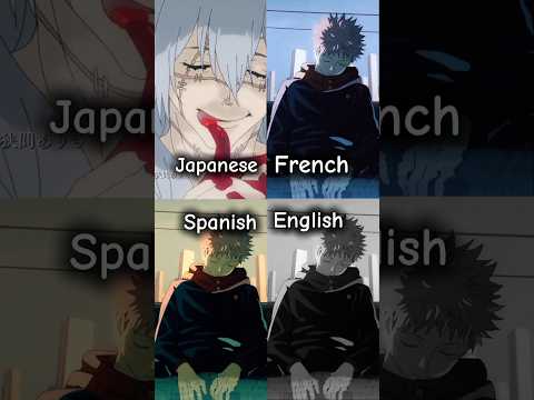 Jujutsu Kaisen op 1 in different languages