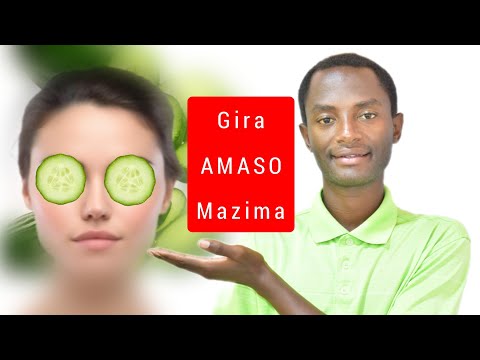 Dore ubundi buryo wavuramo AMASO arwaye kandi butagoye. Vura AMASO gutya.