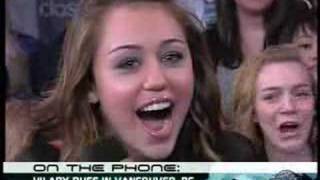 Miley Cyrus gets a call from Hilary Duff!