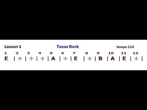 John Ganapes: Lesson 1 - Texas Rock - backing track