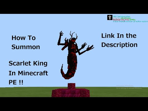 How To Summon Scarlet King Addon In Minecraft Pe !