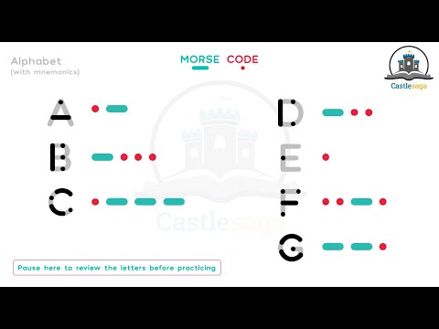 3. Practice Morse Code Letters with Sound - A to G (Increasing speed)