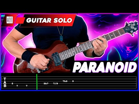 Black Sabbath - Paranoid【 GUITAR SOLO LESSON 】