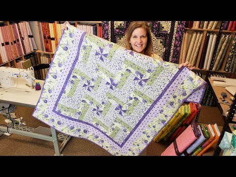 Such an Easy Modification... Let's Make a Pinwheel Rail Fence! | Florentina Rose Quilt Giveaway :)