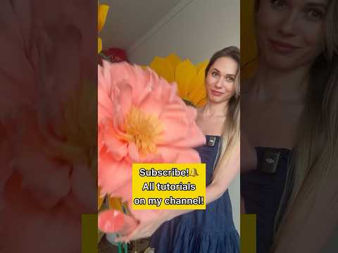 DIY Giant Paper Flowers from only 1 roll crepe paper